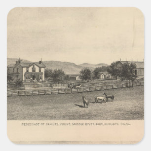 Young residences square sticker