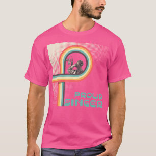 Young Rnb Singer Sings In Front Of The Microphone T-Shirt