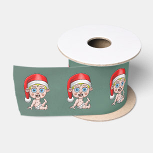 Young Santa Claus Satin Ribbon