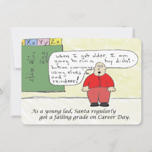 Young Santa Flat Holiday Card