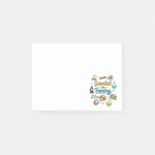 Young Scientist in Training Invitation Post-it Notes
