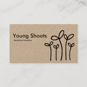 Young Shoots - (Kraft) Business Card