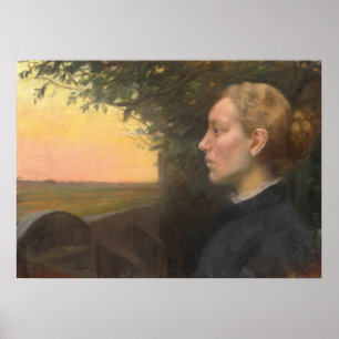 Young Skagen Girl by Ancher Poster