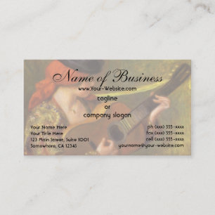 Young Spanish Woman by Pierre Auguste Renoir Business Card
