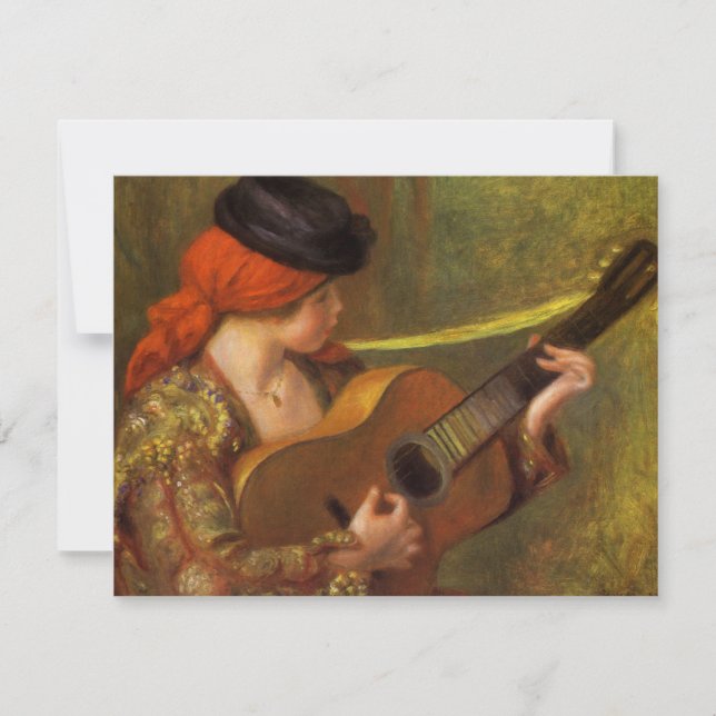 Young Spanish Woman with a Guitar by Pierre Renoir (Front)