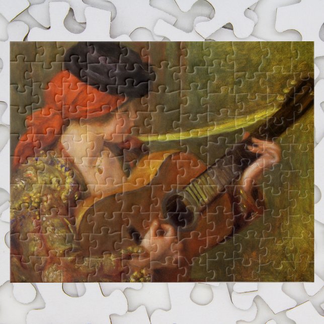 Young Spanish Woman with a Guitar by Pierre Renoir Jigsaw Puzzle (Creator Uploaded)