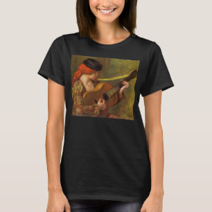 Young Spanish Woman with a Guitar by Pierre Renoir T-Shirt