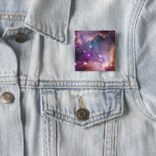 Young Stars In The Small Magellanic Cloud. 15 Cm Square Badge