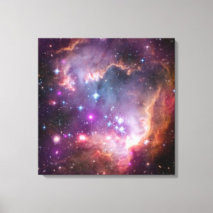 Young Stars In The Small Magellanic Cloud. Canvas Print