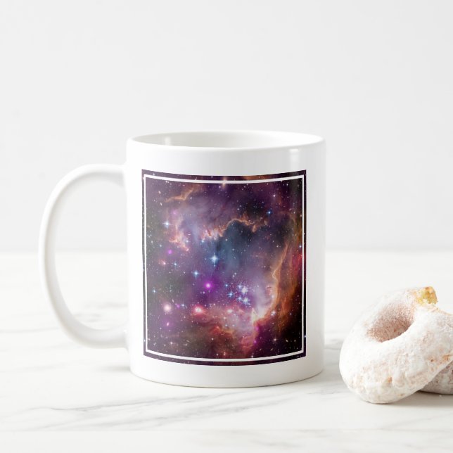 Young Stars In The Small Magellanic Cloud. Coffee Mug (With Donut)