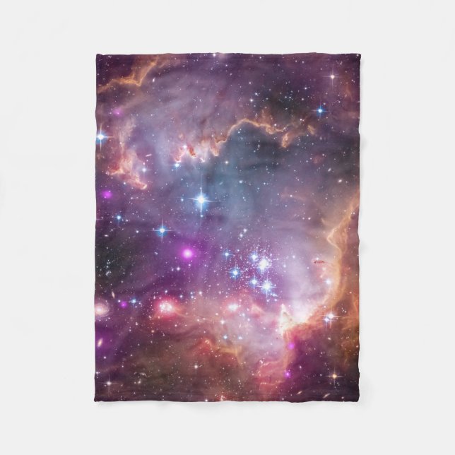 Young Stars In The Small Magellanic Cloud. Fleece Blanket (Front)