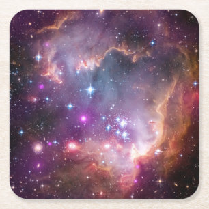 Young Stars In The Small Magellanic Cloud. Square Paper Coaster