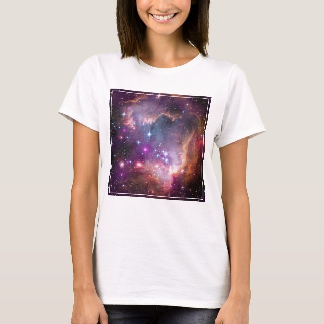 Young Stars In The Small Magellanic Cloud. T-Shirt (Front)