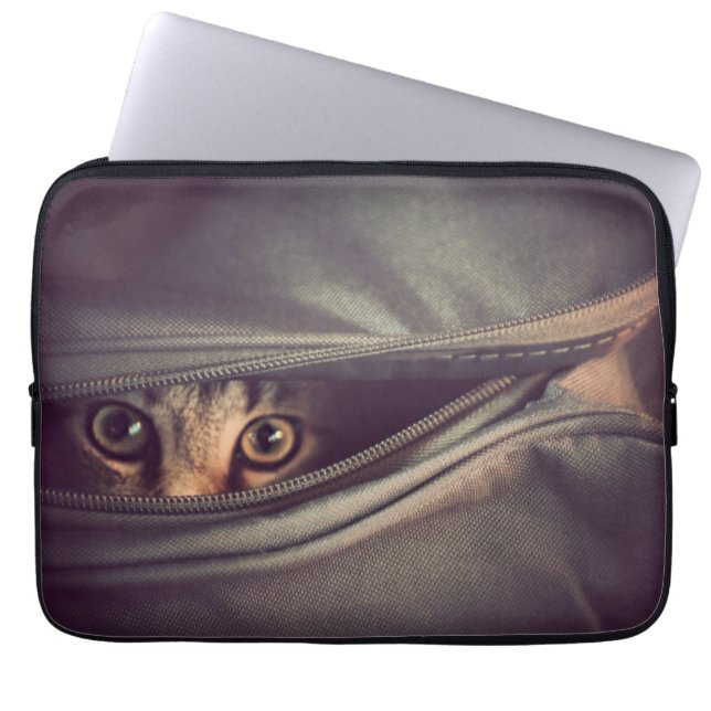 Young Tabby Kitten Laptop Sleeve (Front)