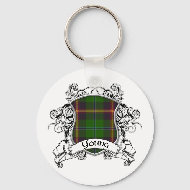 Young Tartan Shield Key Ring (Front)