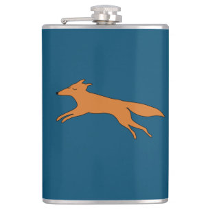 Young Teen fox Hip Flask