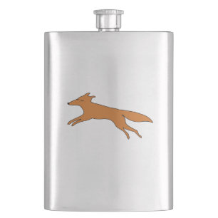 Young Teen fox Hip Flask