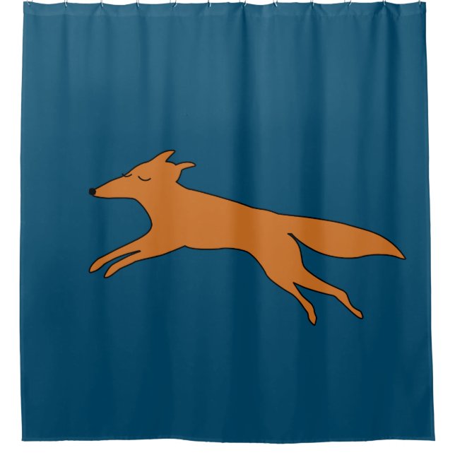Young Teen fox  Shower Curtain (Front)