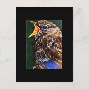 Young Voice (baby Robin) ACEO Art Trading Card