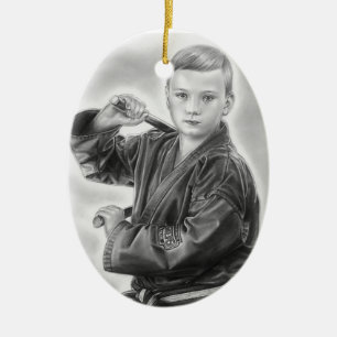 Young Warrior Ceramic Tree Decoration