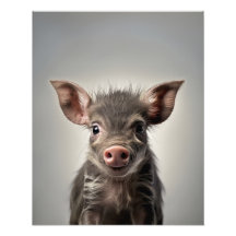 Young Warthog | Digital Print |Baby Animal Print
