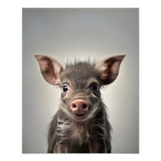 Young Warthog | Digital Print |Baby Animal Print
