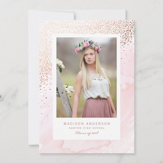 Young Wild and Free Graduation Announcement (Front)