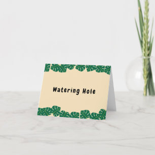 Young, Wild and Three Birthday Food Signs  Thank You Card