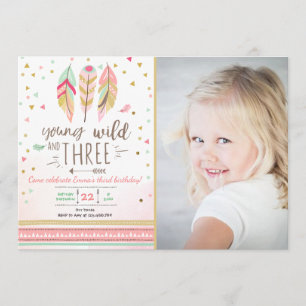 Young wild and three invite Girl Pink Gold 3rd