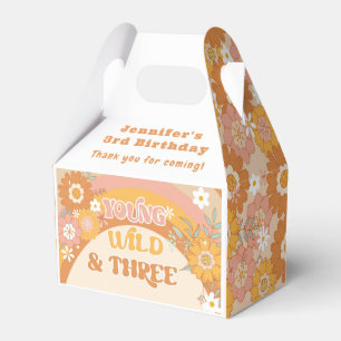 Young wild and three retro 70s birthday Favour Box