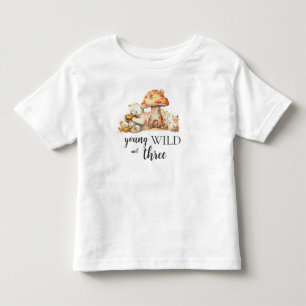 Young Wild and Three Woodland Animals Toddler T-Shirt