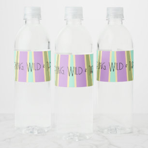 Young, Wild & Three   B-Day Water Label   Cools
