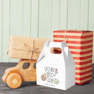 Young, Wild & Three   Birthday Favour Box   Boho