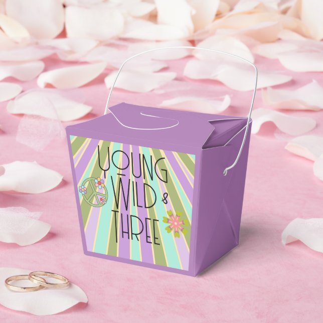 Young, Wild & Three | Birthday Favour Boxes | Cool (Wedding)