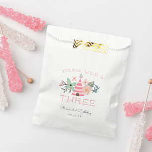 Young, Wild & Three Birthday Party Favour Bags