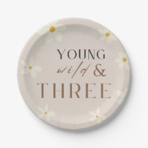 Young Wild & THREE Paper Plate