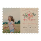Young, Wild & Three | Photo Birthday Party Invite