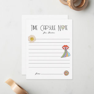 Young, Wild & Three   Time Capsule Note   Boho Card
