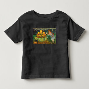 Young Witch's Brew: Pumpkin Men on Magick Altar Toddler T-Shirt