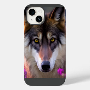 Young wolf stare iPhone 14 case