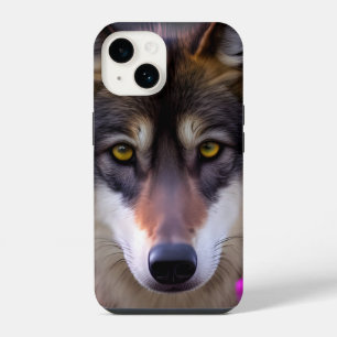 Young wolf stare iPhone 14 case
