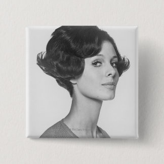 Young Woman 15 Cm Square Badge