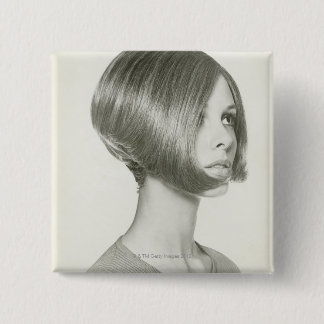 Young Woman 2 15 Cm Square Badge