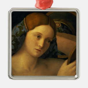 Young Woman at her Toilet Metal Tree Decoration