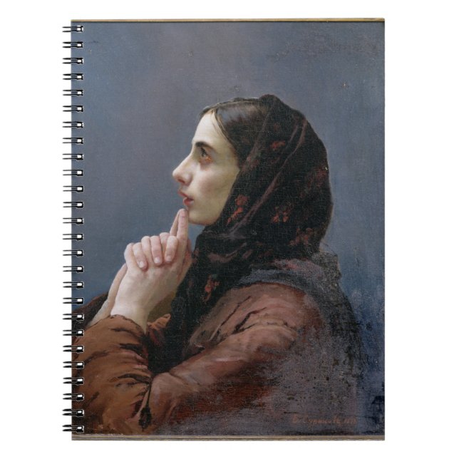 Young Woman at Prayer, 1879 (oil on canvas) Notebook (Front)