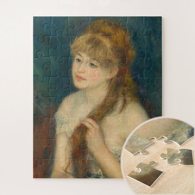 Young Woman Braiding Her Hair by Renoir Jigsaw Puzzle (Creator Uploaded)