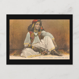 Young Woman From Tunisia 1910 Postcard
