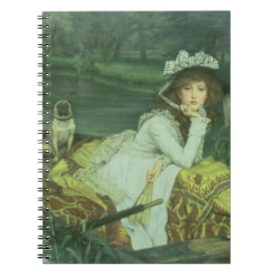 Young Woman in a Boat, or Reflections, c.1870 (oil Notebook