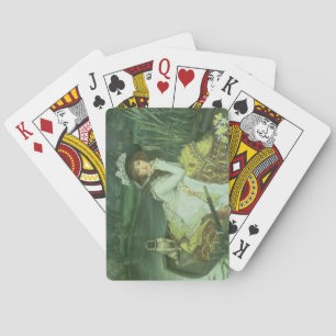 Young Woman in a Boat, or Reflections, c.1870 (oil Playing Cards