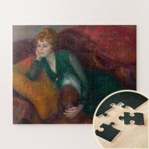 Young Woman in Green, William James Glackens  Jigsaw Puzzle